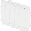 5-Pack Organic Cotton Sleeveless Bodysuits