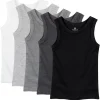 5-Pack Organic Cotton Sleeveless Muscle T-Shirts