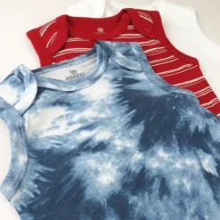 3-Pack Organic Cotton Sleeveless Bodysuits