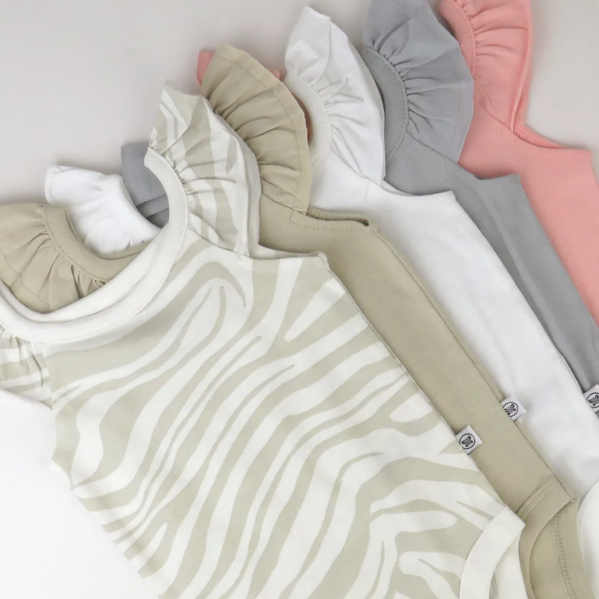 5-Pack Organic Cotton Sleeveless Bodysuits
