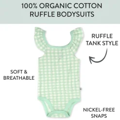 5-Pack Organic Cotton Sleeveless Bodysuits