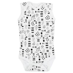 4-Pack Organic Cotton Sleeveless Bodysuits