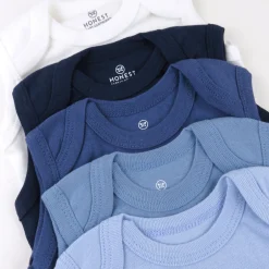 5-Pack Organic Cotton Sleeveless Bodysuits