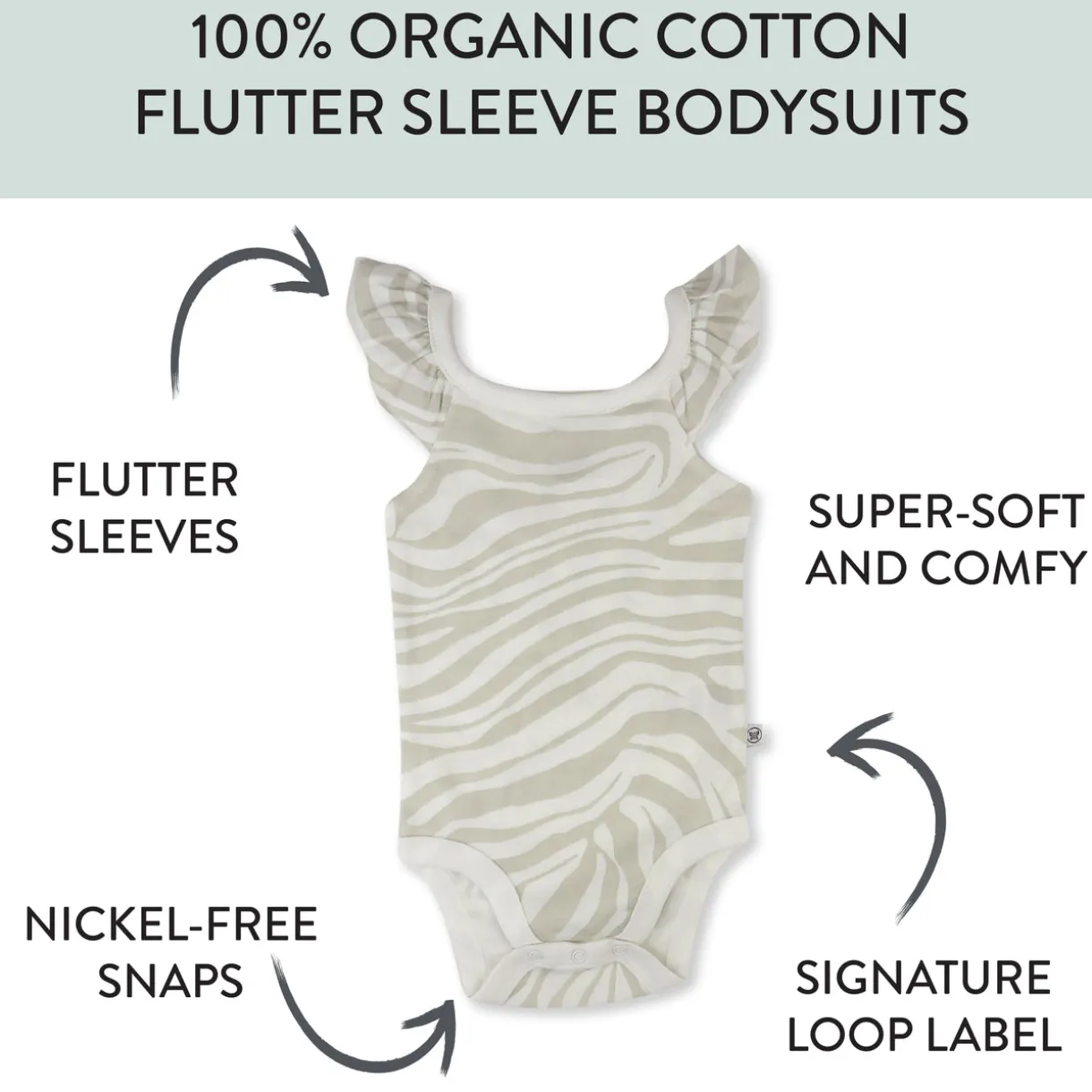 5-Pack Organic Cotton Sleeveless Bodysuits
