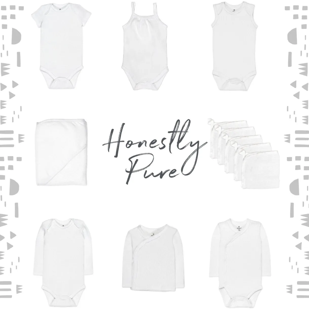 5-Pack Organic Cotton Sleeveless Bodysuits