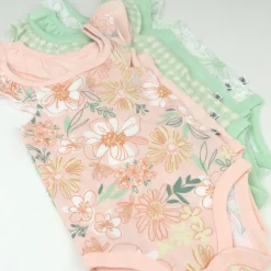 5-Pack Organic Cotton Sleeveless Bodysuits
