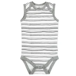 4-Pack Organic Cotton Sleeveless Bodysuits