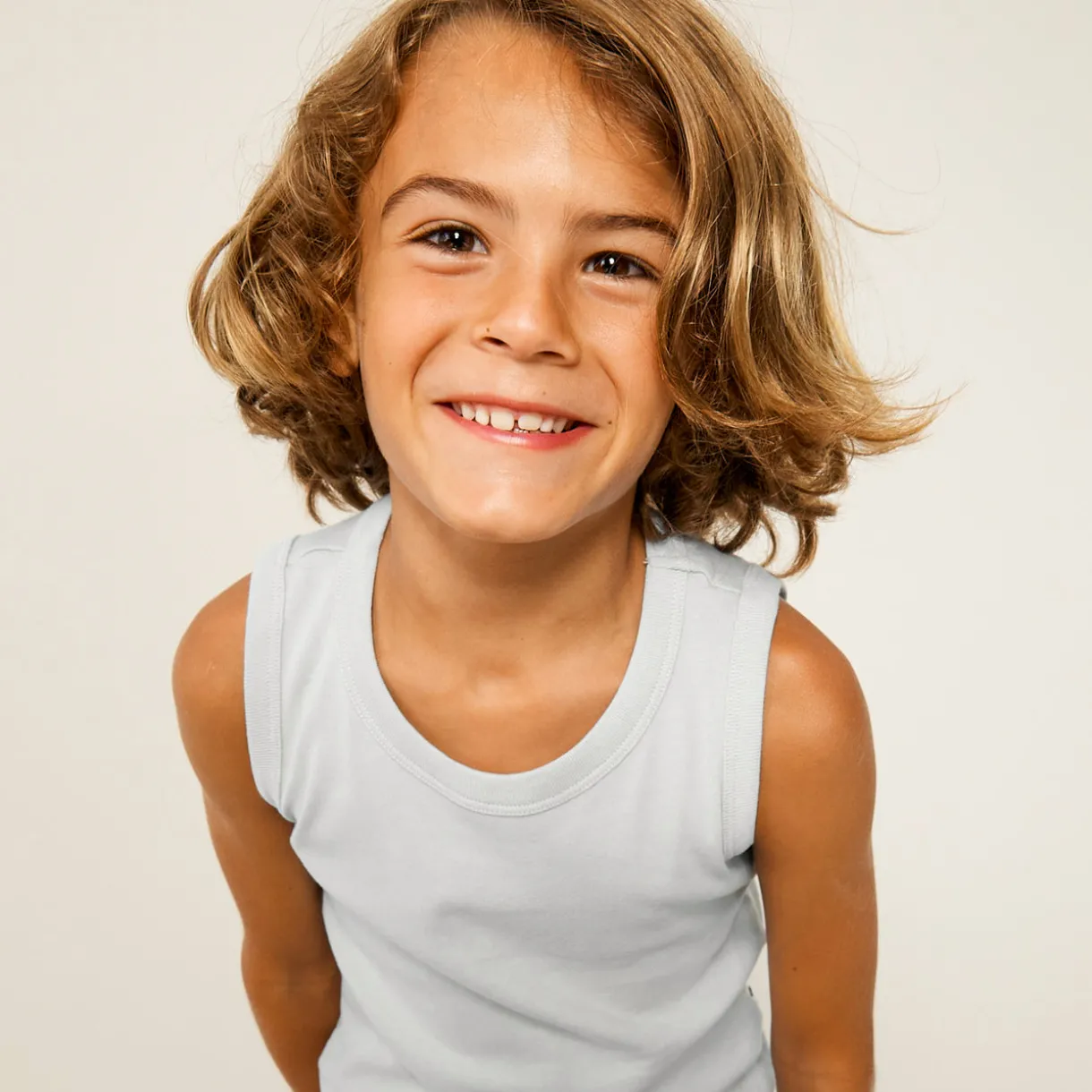 5-Pack Organic Cotton Sleeveless Muscle T-Shirts