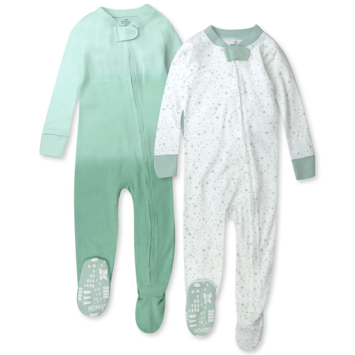 2-Pack Organic Cotton Snug-Fit Footed Pajamas