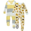 2-Pack Organic Cotton Snug-Fit Footed Pajama