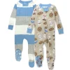 2-Pack Organic Cotton Snug-Fit Footed Pajama