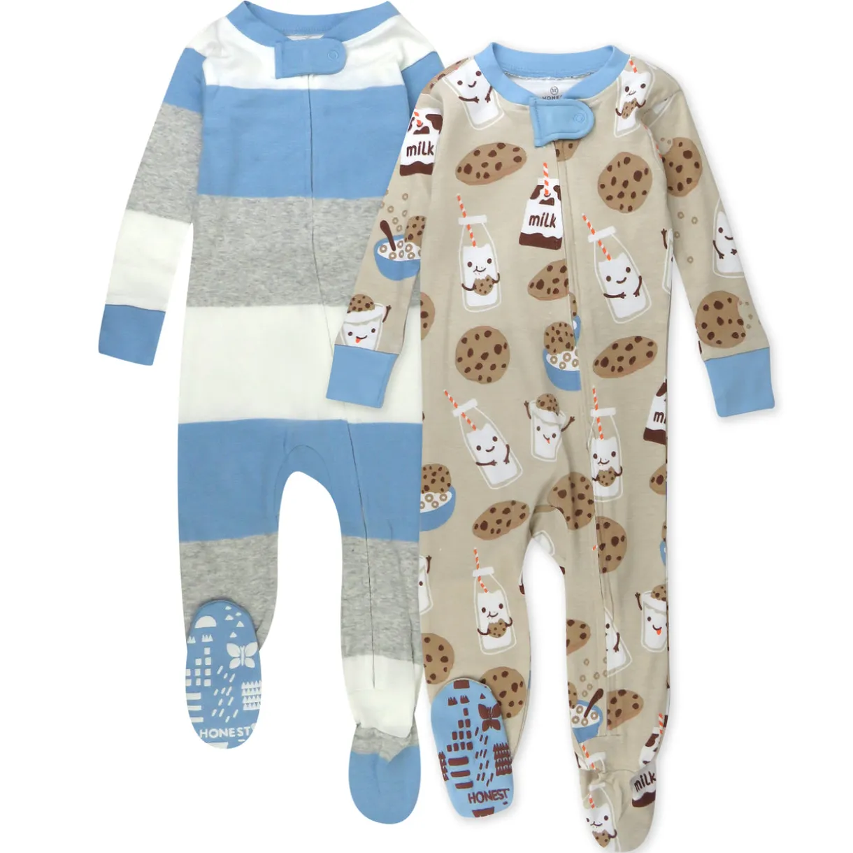 2-Pack Organic Cotton Snug-Fit Footed Pajama