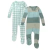2-Pack Organic Cotton Snug-Fit Footed Pajamas