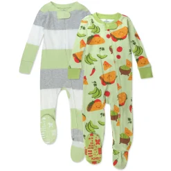 2-Pack Organic Cotton Snug-Fit Footed Pajama