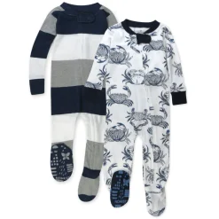 2-Pack Organic Cotton Snug-Fit Footed Pajama
