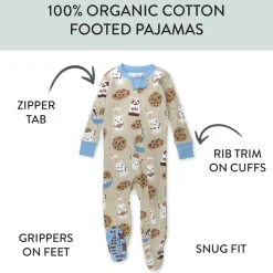 2-Pack Organic Cotton Snug-Fit Footed Pajama
