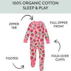 2-Pack Organic Cotton Snug-Fit Footed Pajamas