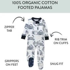 2-Pack Organic Cotton Snug-Fit Footed Pajama