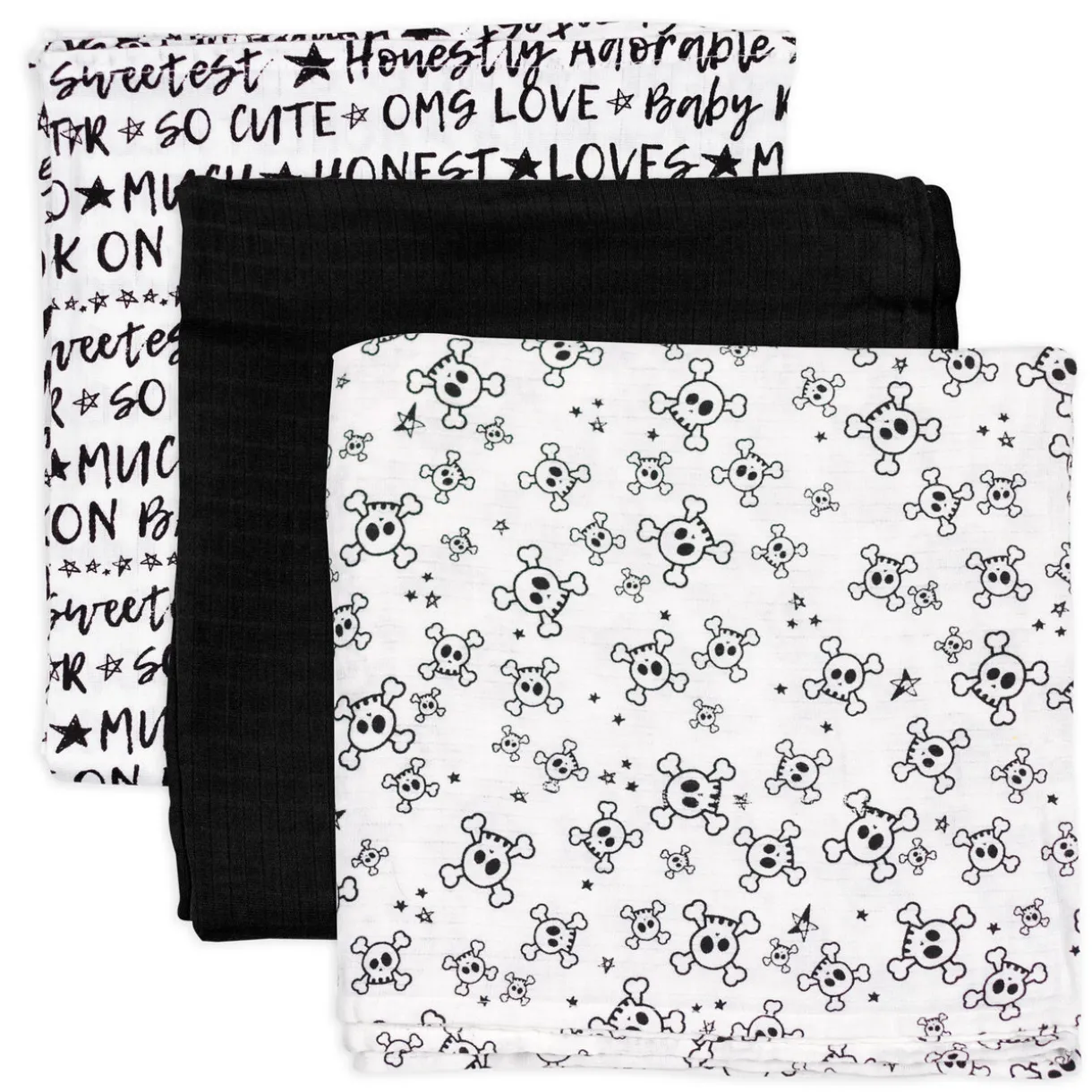 3-Pack Organic Cotton Swaddle Blankets