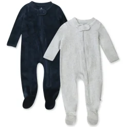 2-Pack Organic Cotton Velour Sleep & Plays