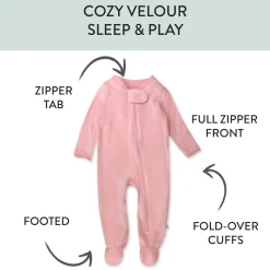 2-Pack Organic Cotton Velour Sleep & Plays