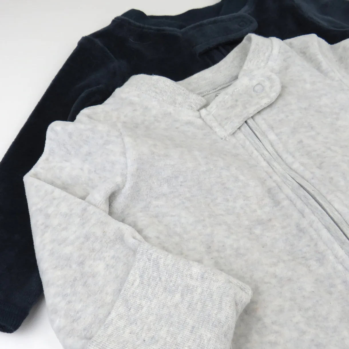 2-Pack Organic Cotton Velour Sleep & Plays