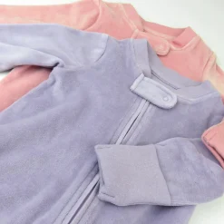 2-Pack Organic Cotton Velour Sleep & Plays