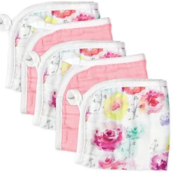 5-Pack Organic Cotton Washcloths