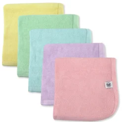 5-Pack Organic Cotton Washcloths