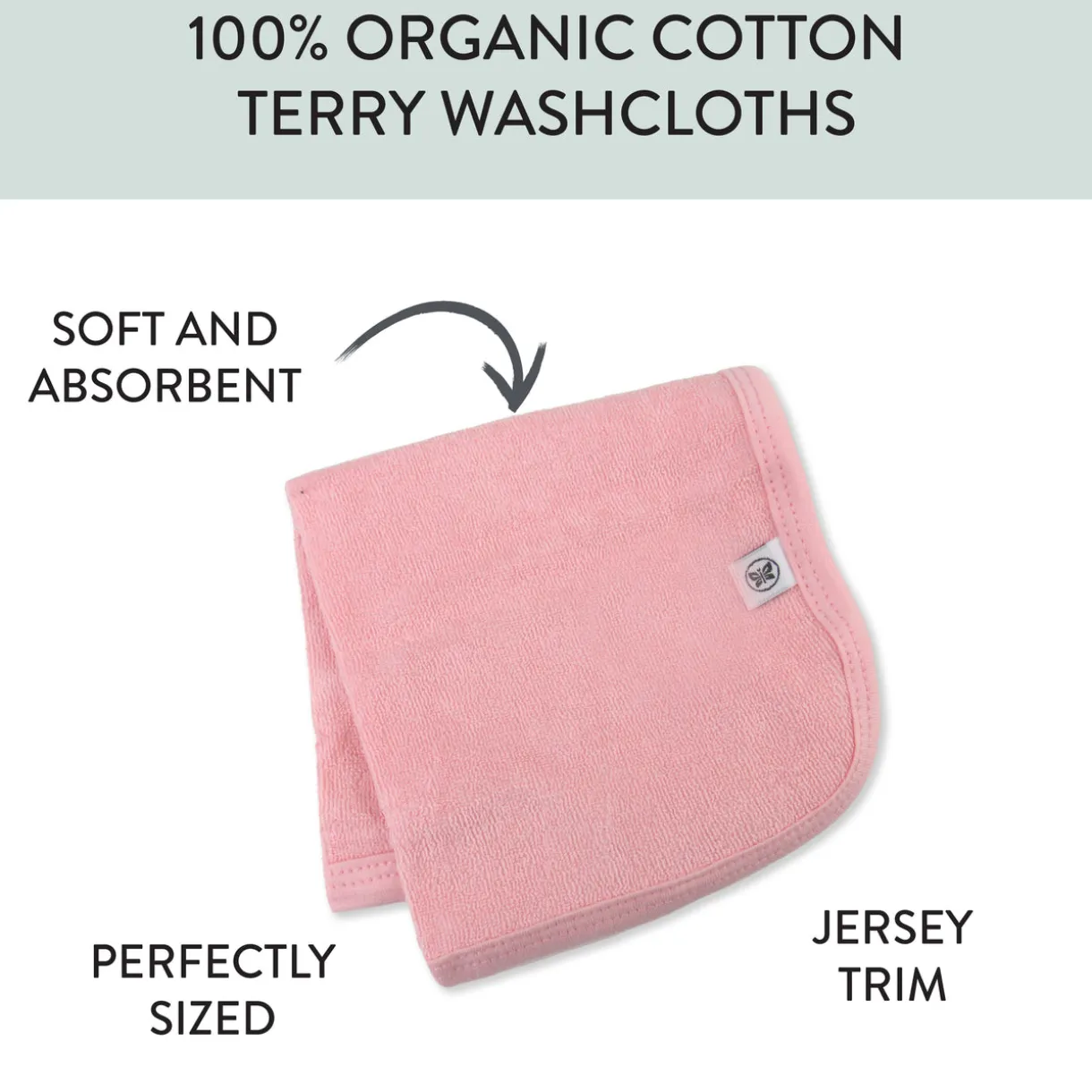 5-Pack Organic Cotton Washcloths
