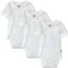 3 Pack Short Sleeve Side Snap Bodysuits