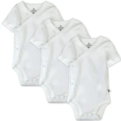 3 Pack Short Sleeve Side Snap Bodysuits
