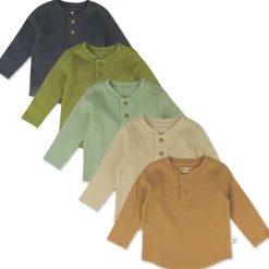 5-Pack Waffle Henley
