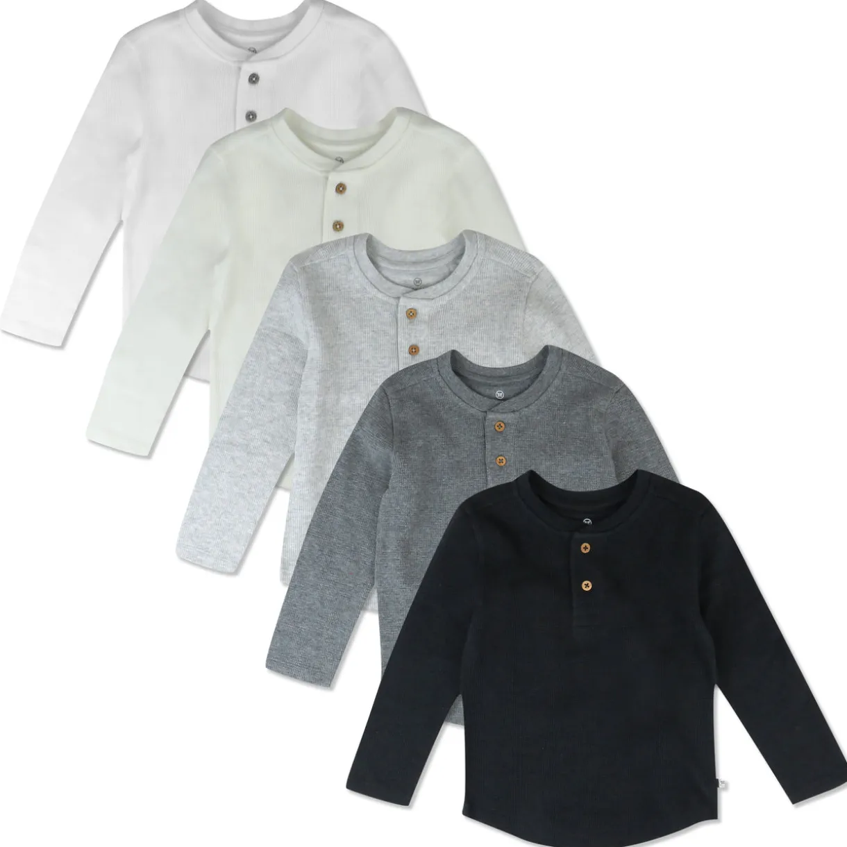 5-Pack Waffle Henley