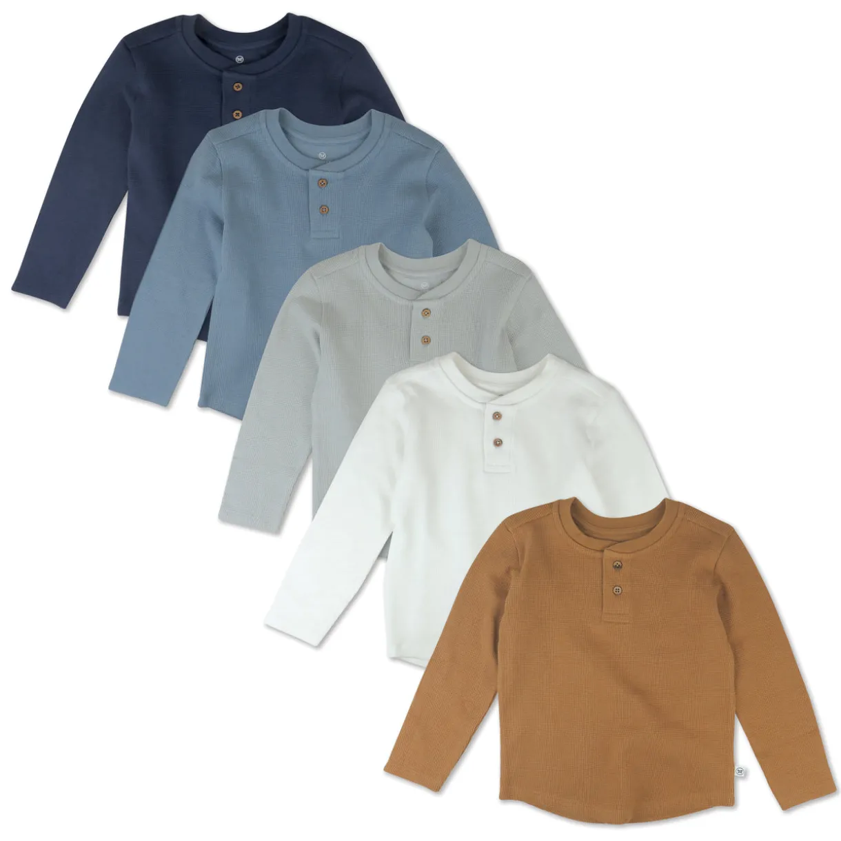 5-Pack Waffle Henley
