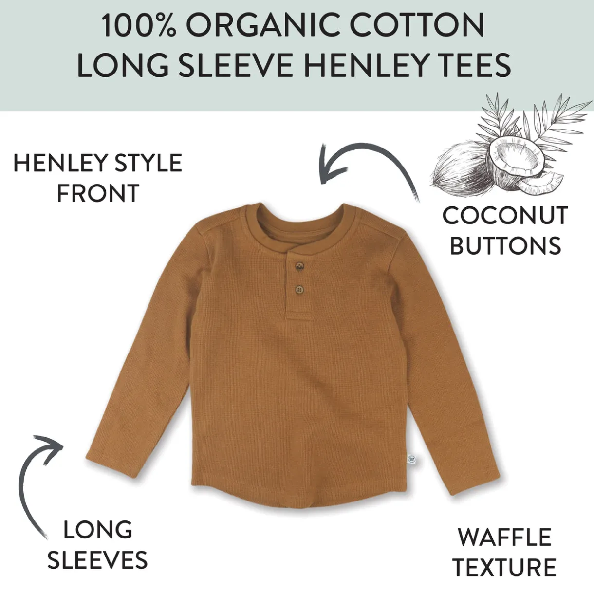 5-Pack Waffle Henley