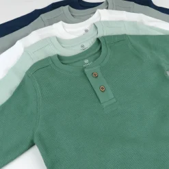5-Pack Waffle Henley