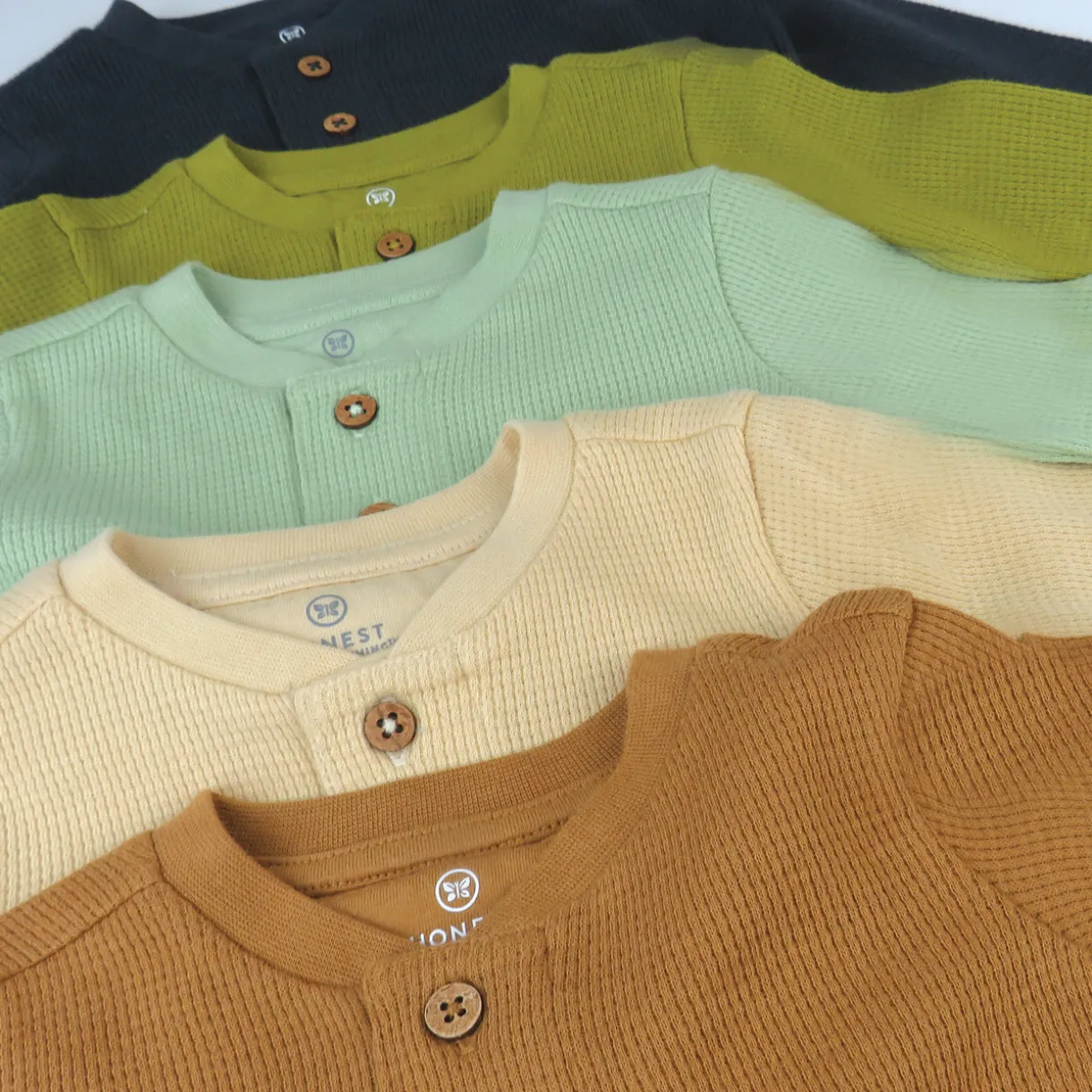 5-Pack Waffle Henley
