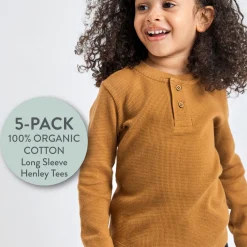 5-Pack Waffle Henley
