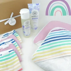 9-Piece BUBBLES & CUDDLES Organic Cotton Bath Gift Set