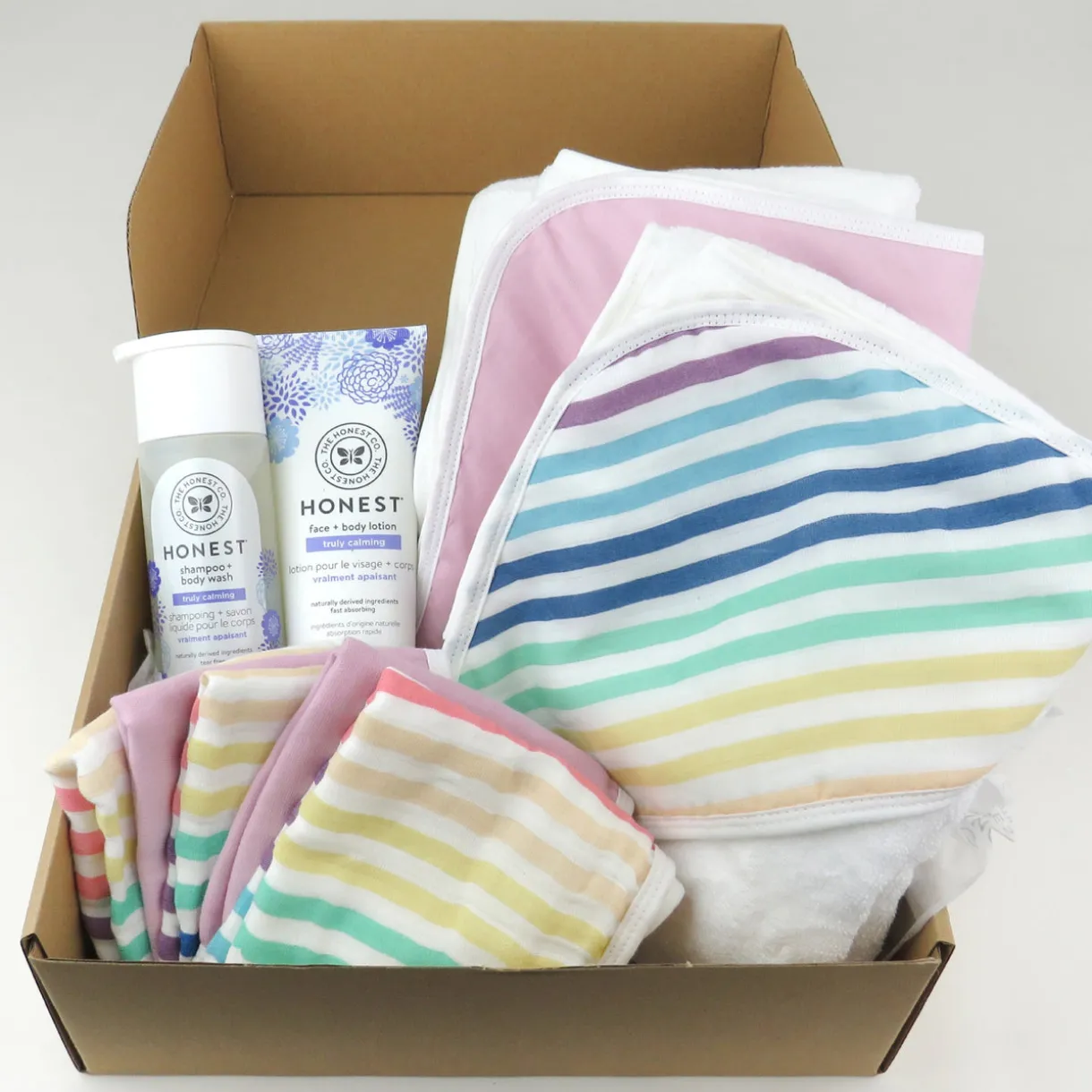 9-Piece BUBBLES & CUDDLES Organic Cotton Bath Gift Set
