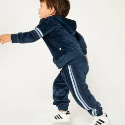 2 Piece Cozy Velour Pop Over Hoodie and Sweatpant Set