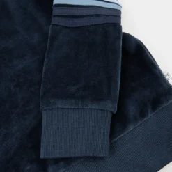 2 Piece Cozy Velour Pop Over Hoodie and Sweatpant Set