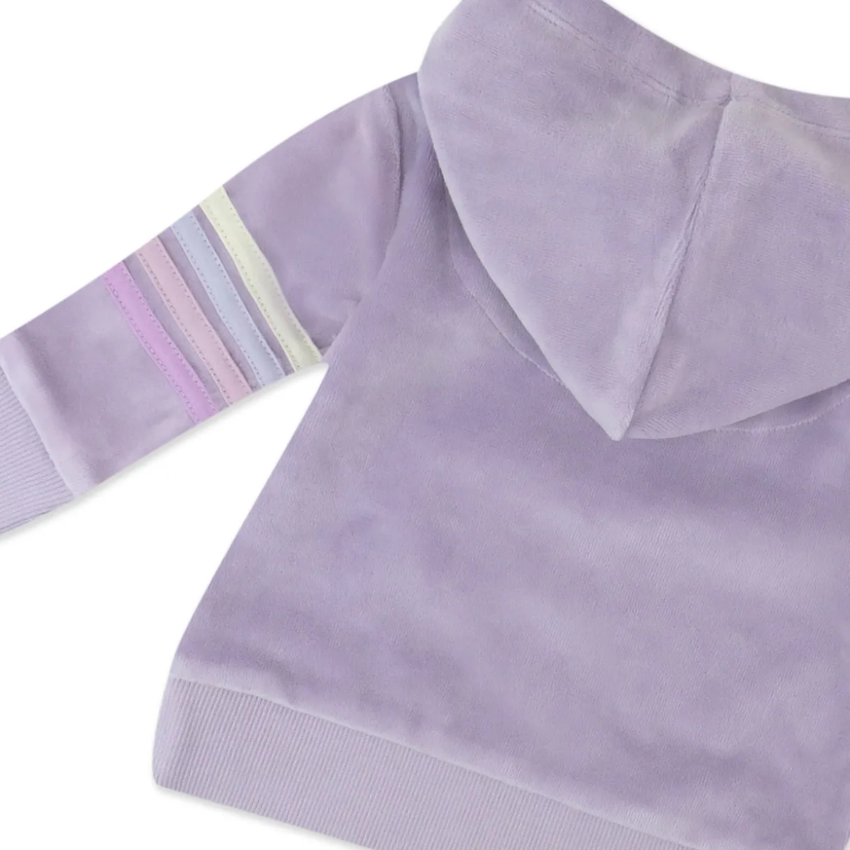 2 Piece Cozy Velour Pop Over Hoodie and Sweatpant Set