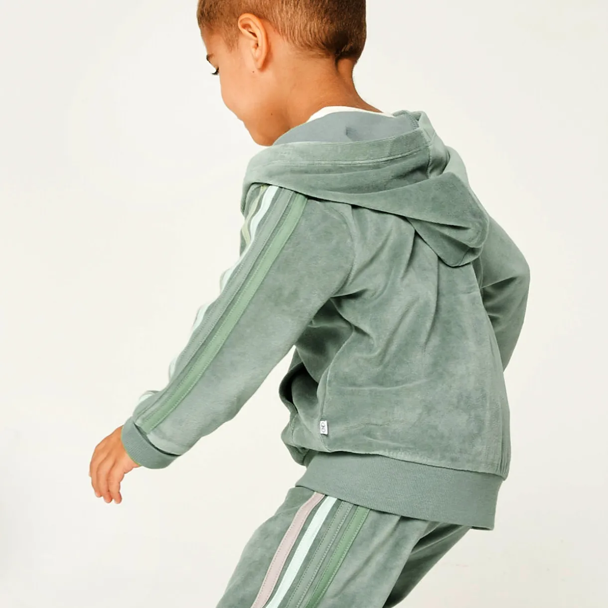2 Piece Cozy Velour Zip Front Hoodie and Sweatpant Set