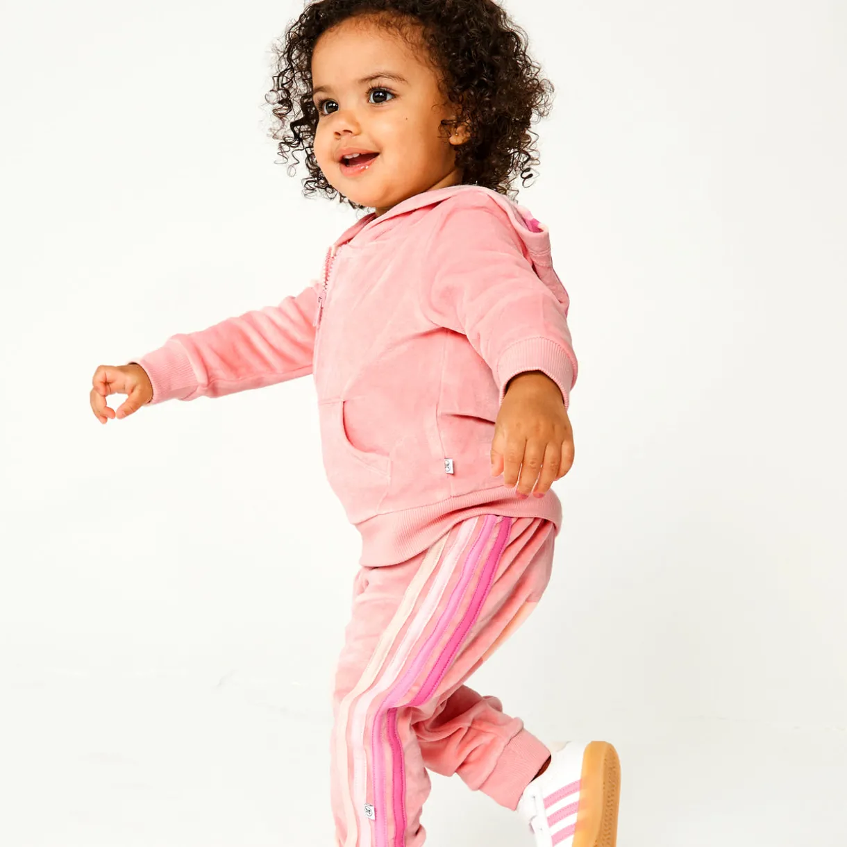 2 Piece Cozy Velour Zip Front Hoodie and Sweatpant Set