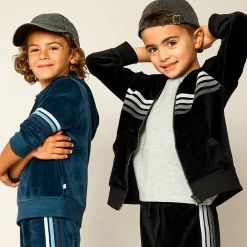 2 Piece Cozy Velour Zip Front Hoodie and Sweatpant Set
