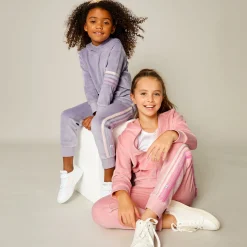 2 Piece Cozy Velour Zip Front Hoodie and Sweatpant Set
