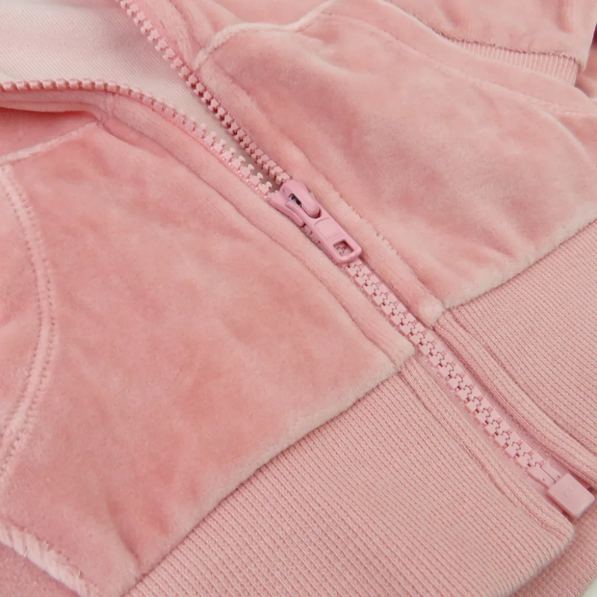 2 Piece Cozy Velour Zip Front Hoodie and Sweatpant Set