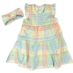 2 Piece Dress and Headband Set